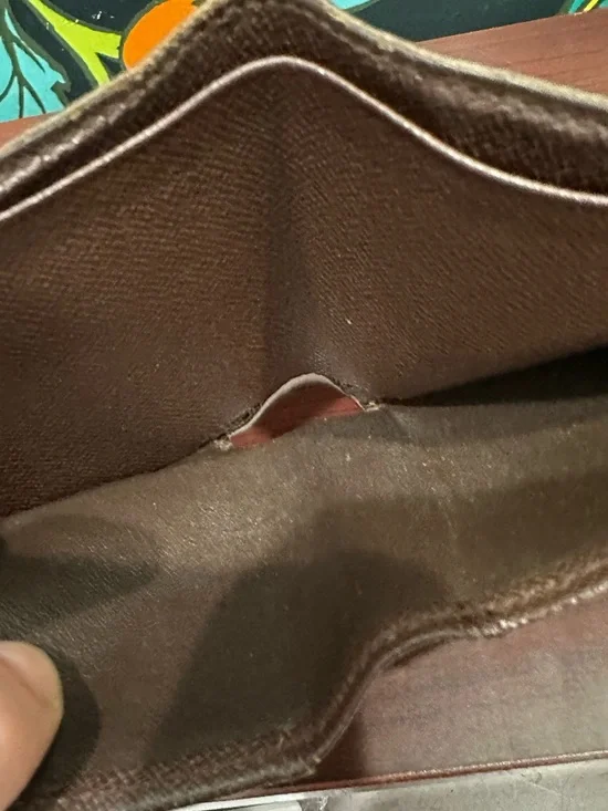 Louis Vuitton Damier Ebene Bifold Wallet – Made in France – 2002 - Picture 10 of 13